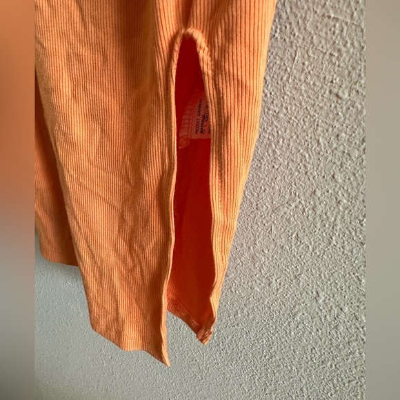 A9 - 471 midi orange and pink bodycon cutout dress for women size medium - Picture 6 of 10